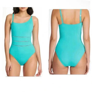 BLEU ROD BEATTIE One Shoulder One Piece, Behind The Seams Wave Runner